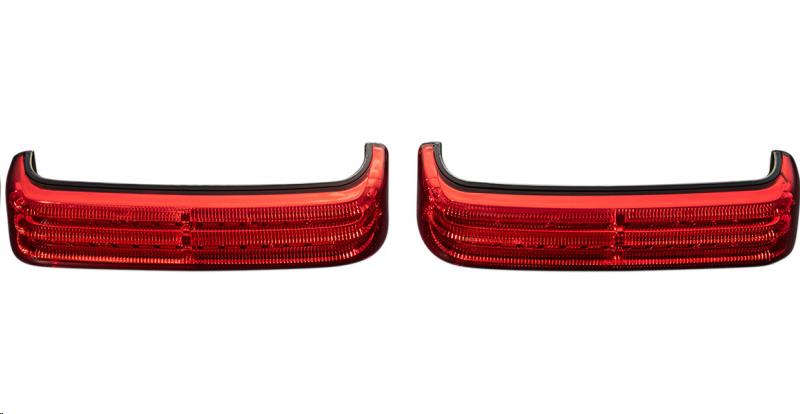 Probeam Saddlebag Lights - Black/Red Lens