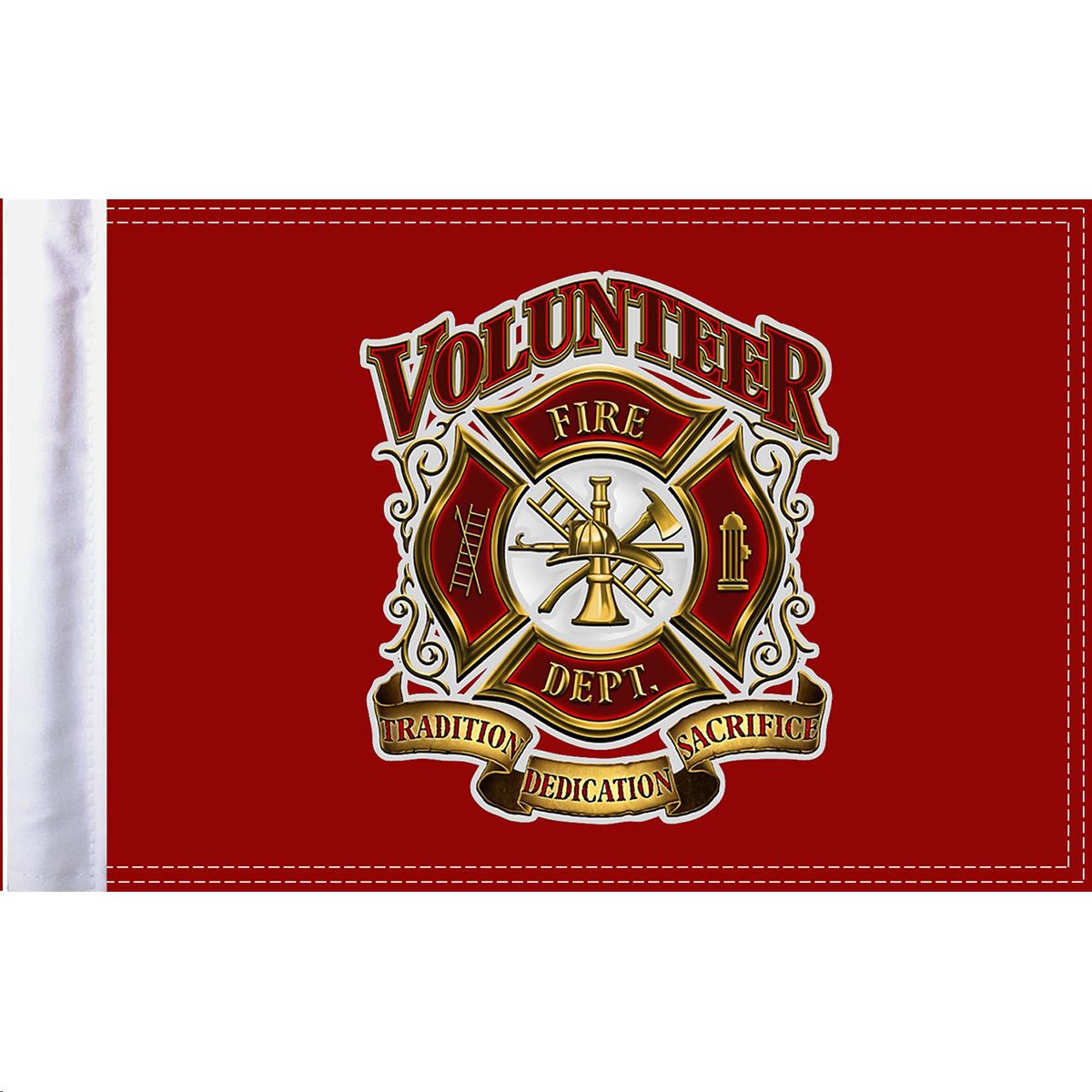 10in. x 15in. Flag - Fire Department
