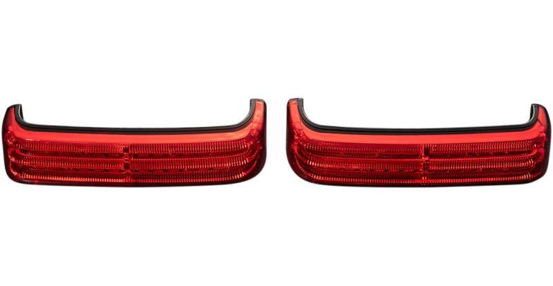Probeam Saddlebag Lights - Black/Red Lens