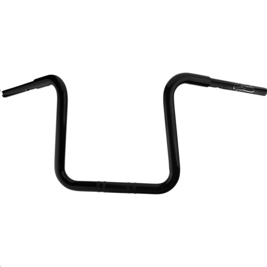 1-1/4in. California Lane-Splitter Ape Handlebar for 1-1/4in. Clamp Area - 12in. Rise - Gloss Black