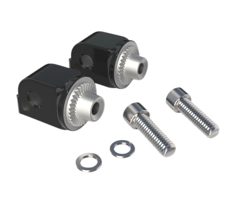 Footrest Adapters - Black