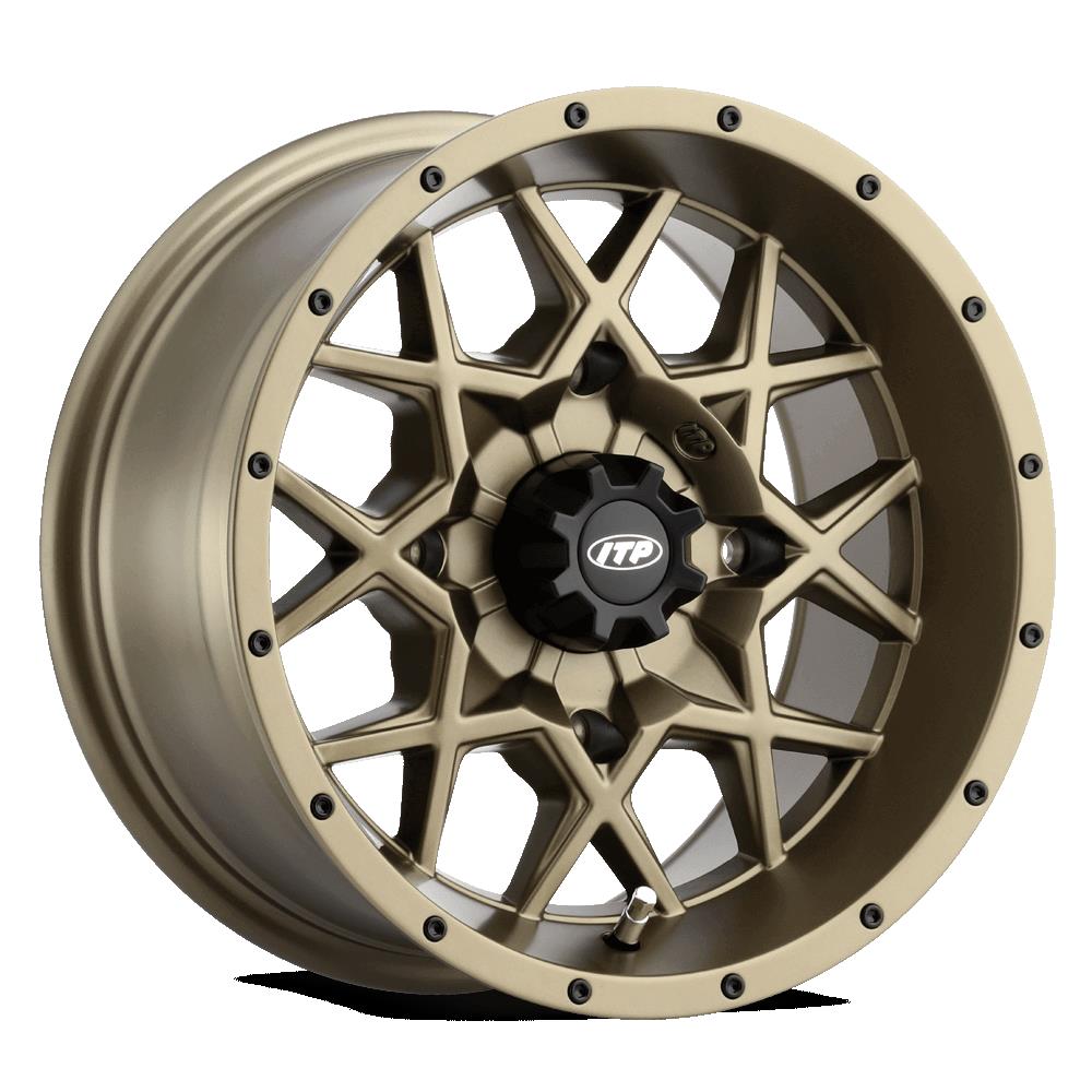 Heavy-Duty Hurricane UTV Wheel - 14x7 - 4+3 Offset - 4/156 - Bronze