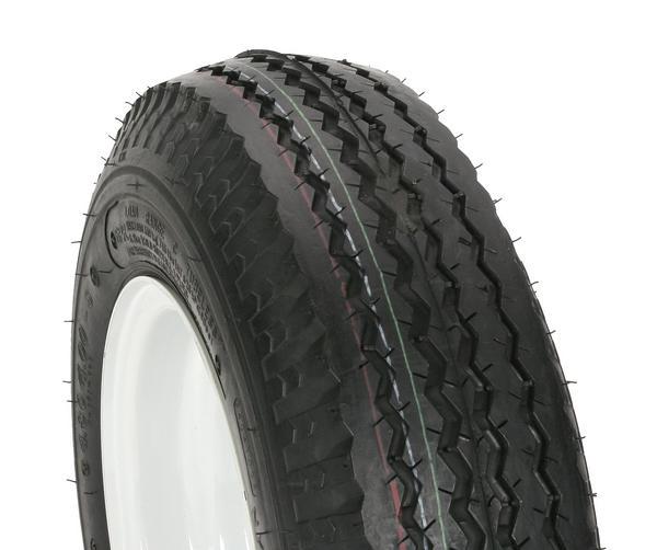 Trailer Tire/Wheel Assembly - 6-Ply Rated/Load Range C - 4.80/4.00-8 - 5 Hole Rim