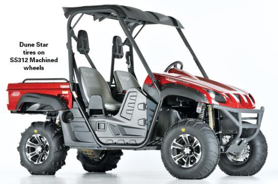 Sand Star, SS312, Tire/Wheel Kit - 26x9x12 - Matte Black/Machined