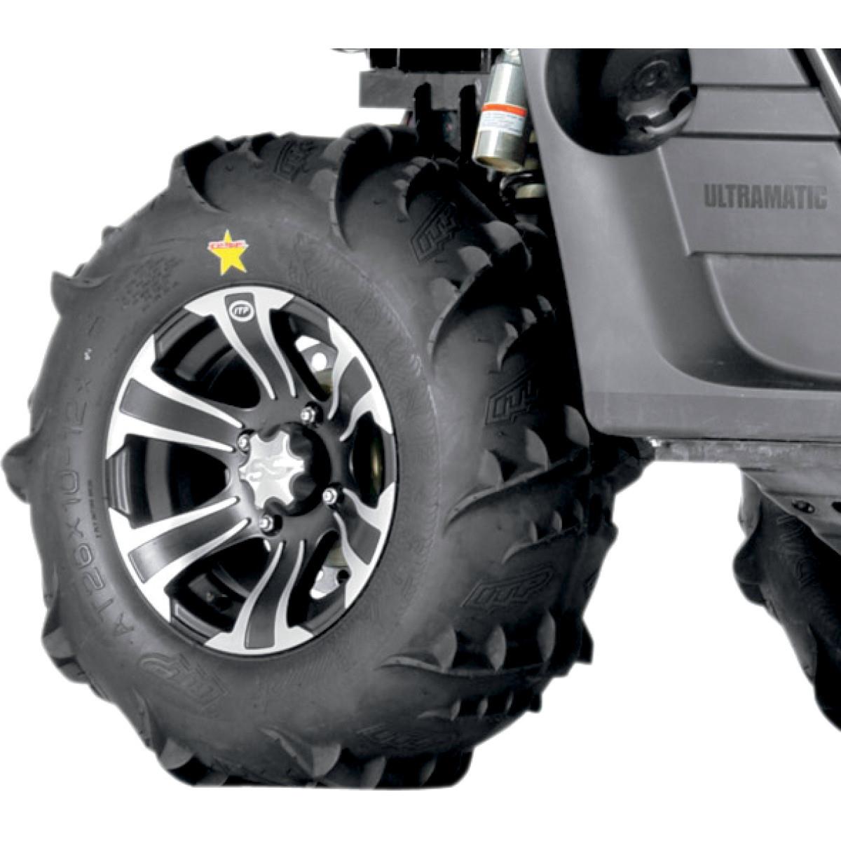 Dune Star, SS312, Tire/Wheel Kit - 26x12 - Matte Black/Machined