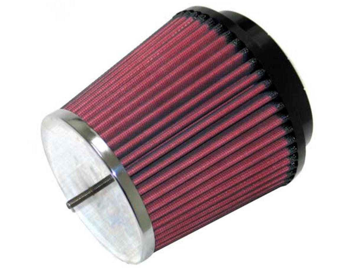 Universal Round Tapered Air Filter - Chrome End Cap