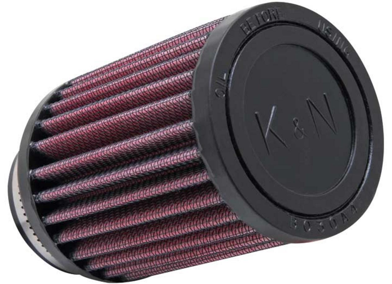 Universal Round Straight Air Filter - Rubber End Cap