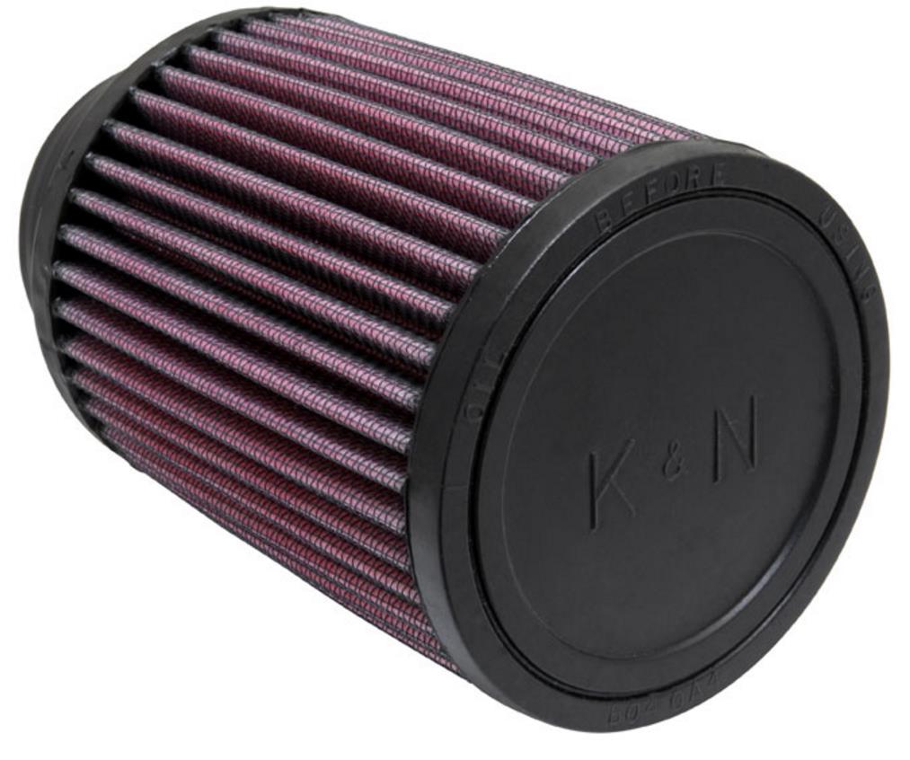 Universal Round Straight Air Filter - Rubber End Cap
