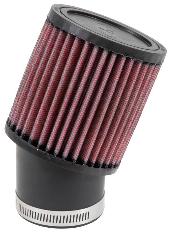 Universal Round Straight Air Filter - Rubber End Cap