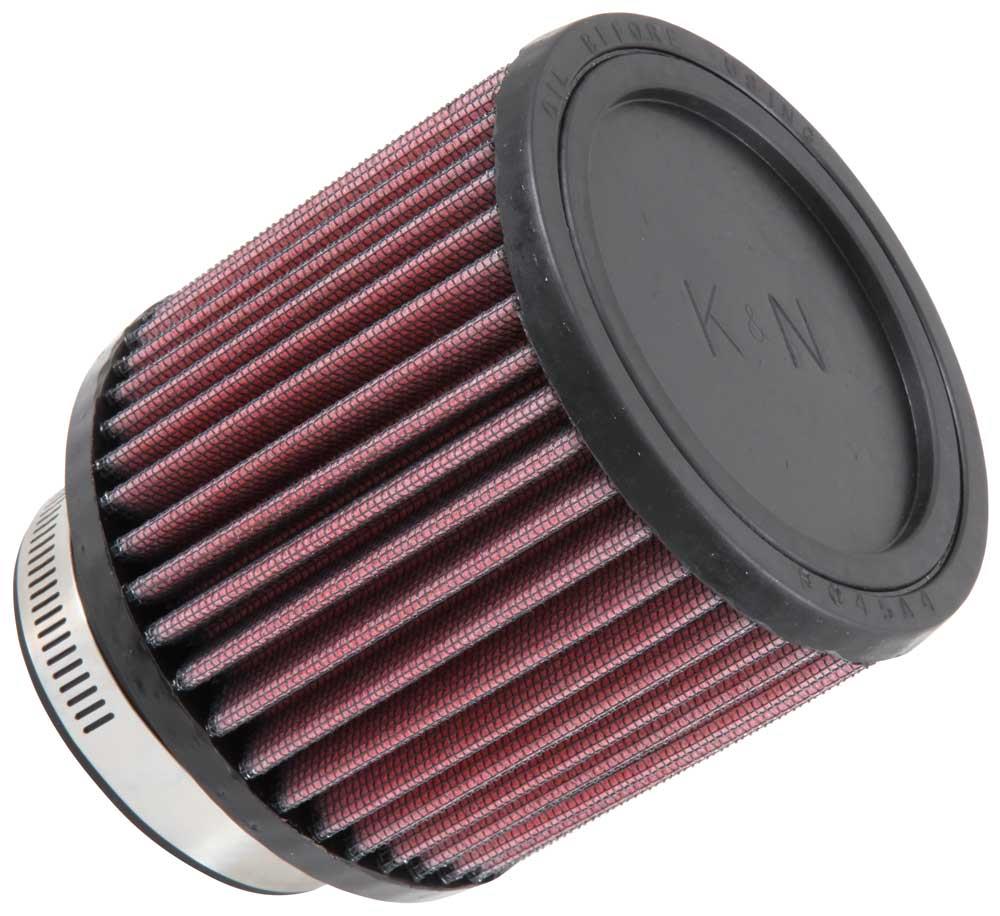 Universal Round Straight Air Filter - Rubber End Cap