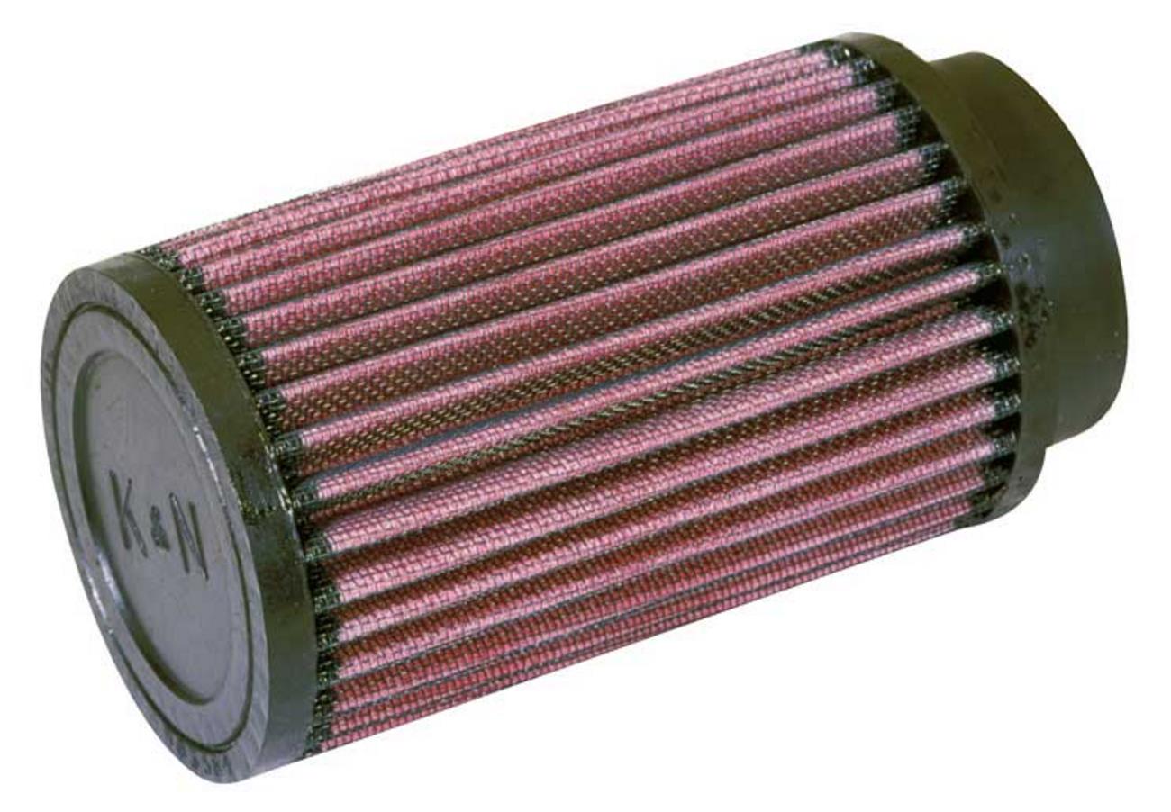 Universal Round Straight Air Filter - Rubber End Cap