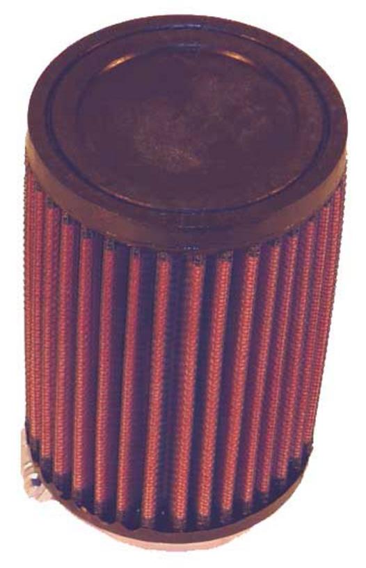 Universal Round Straight Air Filter - Rubber End Cap