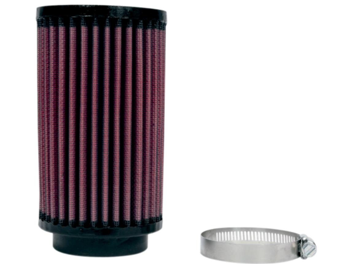 Universal Round Straight Air Filter - Rubber End Cap