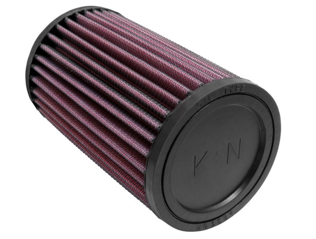 Universal Round Straight Air Filter - Rubber End Cap