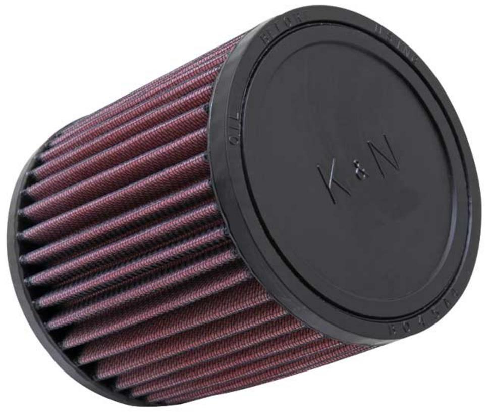 Universal Round Straight Air Filter - Rubber End Cap