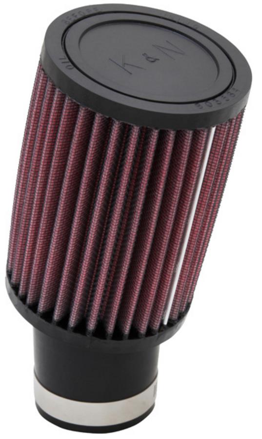 Universal Round Straight Air Filter - Rubber End Cap
