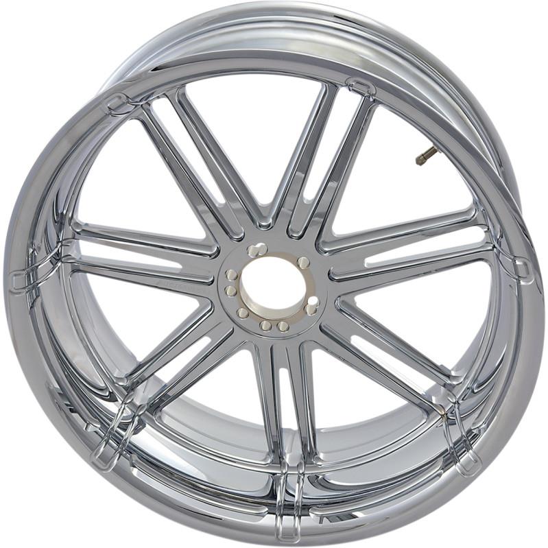 Forged Billet 7 Valve Rear Rim - 17in. x 6.25in. - Chrome