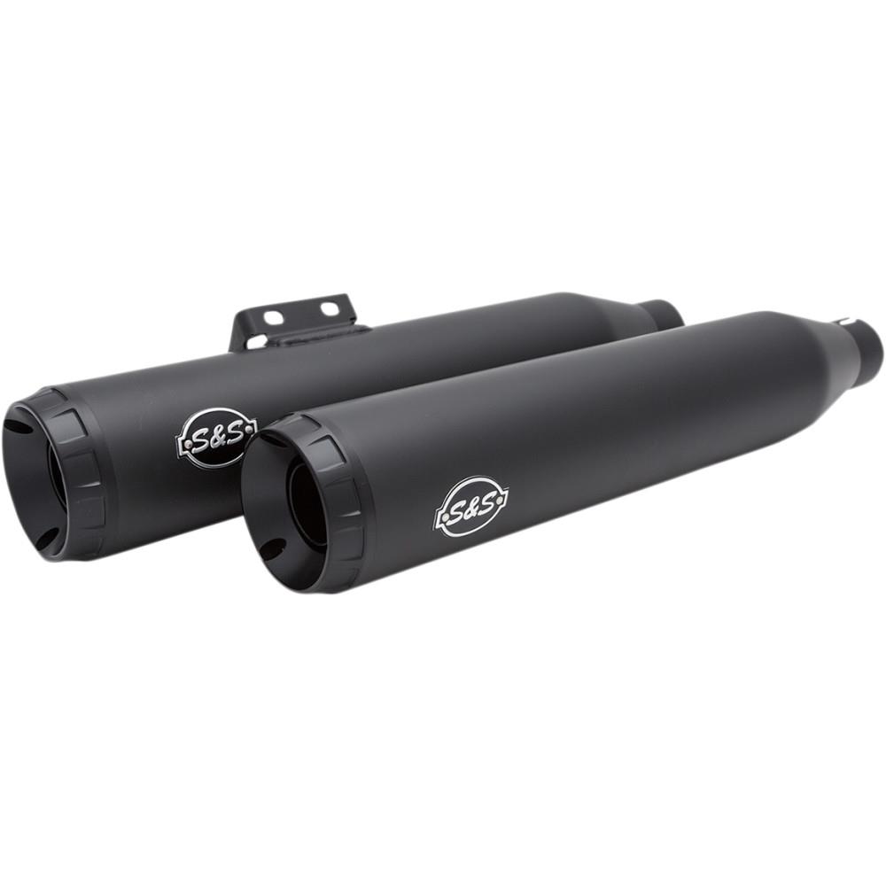Grand National Slip-on Mufflers - Black ceramic