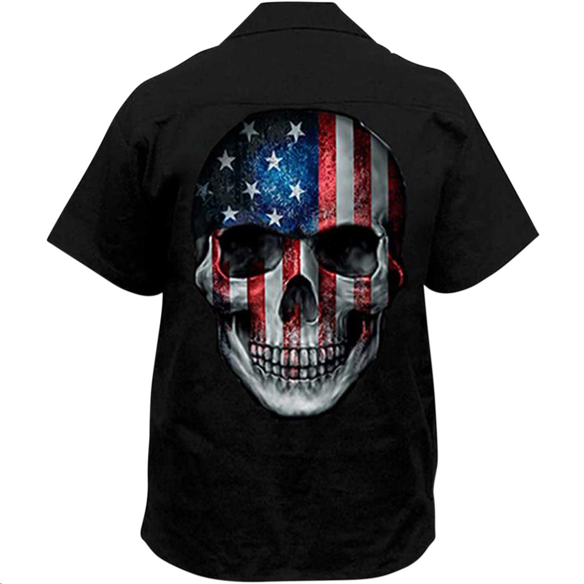 Stars and Stripes Screen Printed Work Shirt