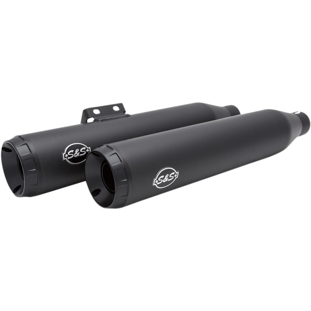 Grand National Slip-On Mufflers - Race Only - Black Ceramic