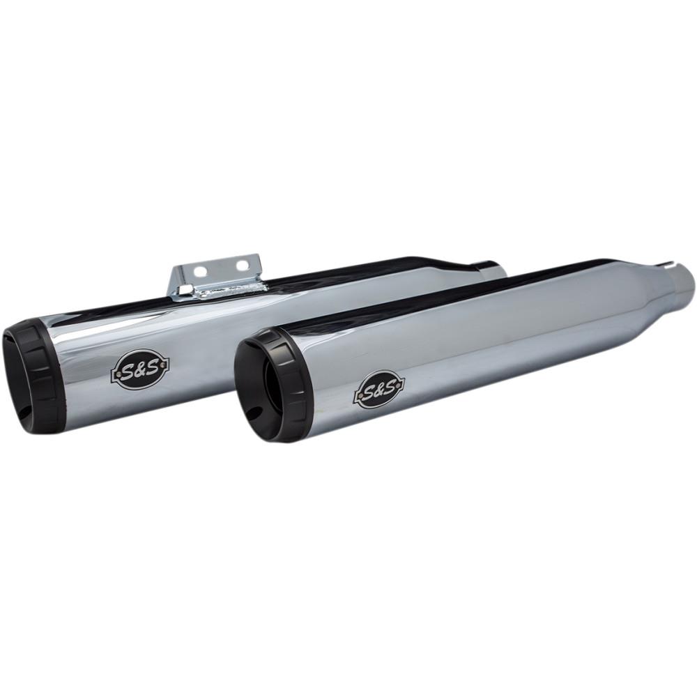 Grand National Slip-On Mufflers - Race Only - Chrome