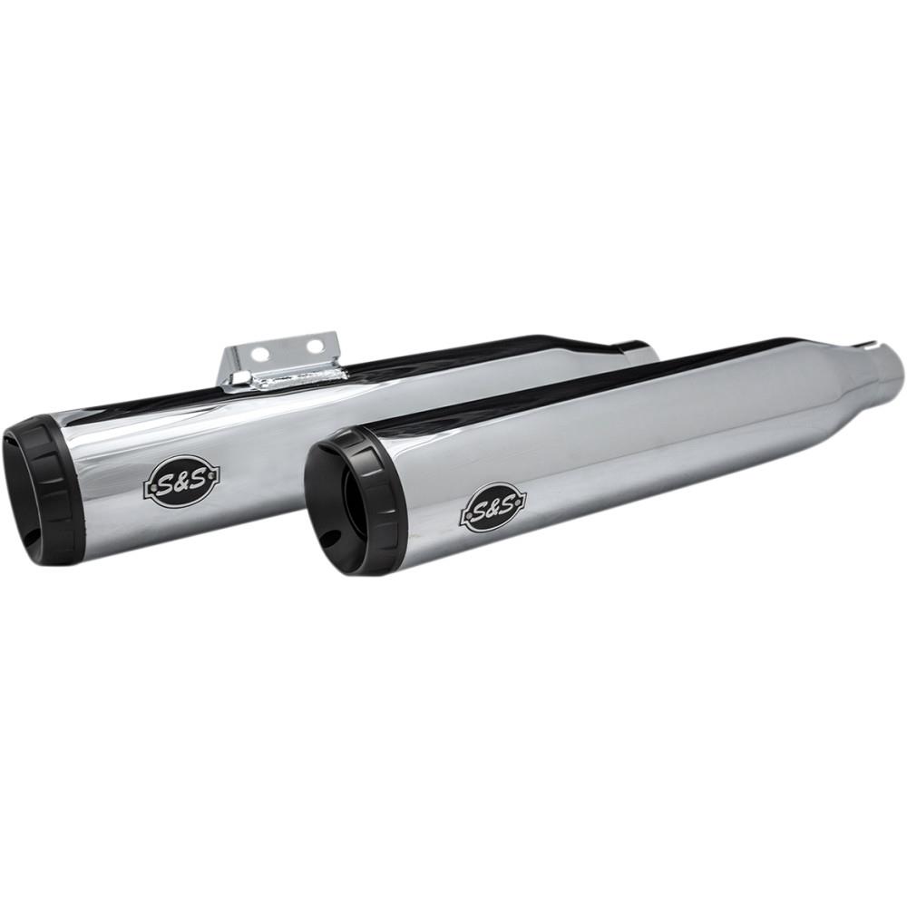 Grand National Slip-On Mufflers - 49-State with Catalytics - Chrome