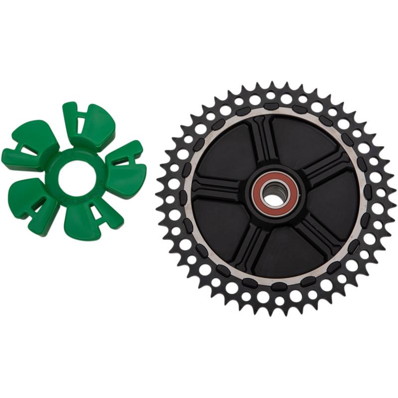 Cush Drive Chain Sprocket with Black Anodized Carrier - 53T - Black