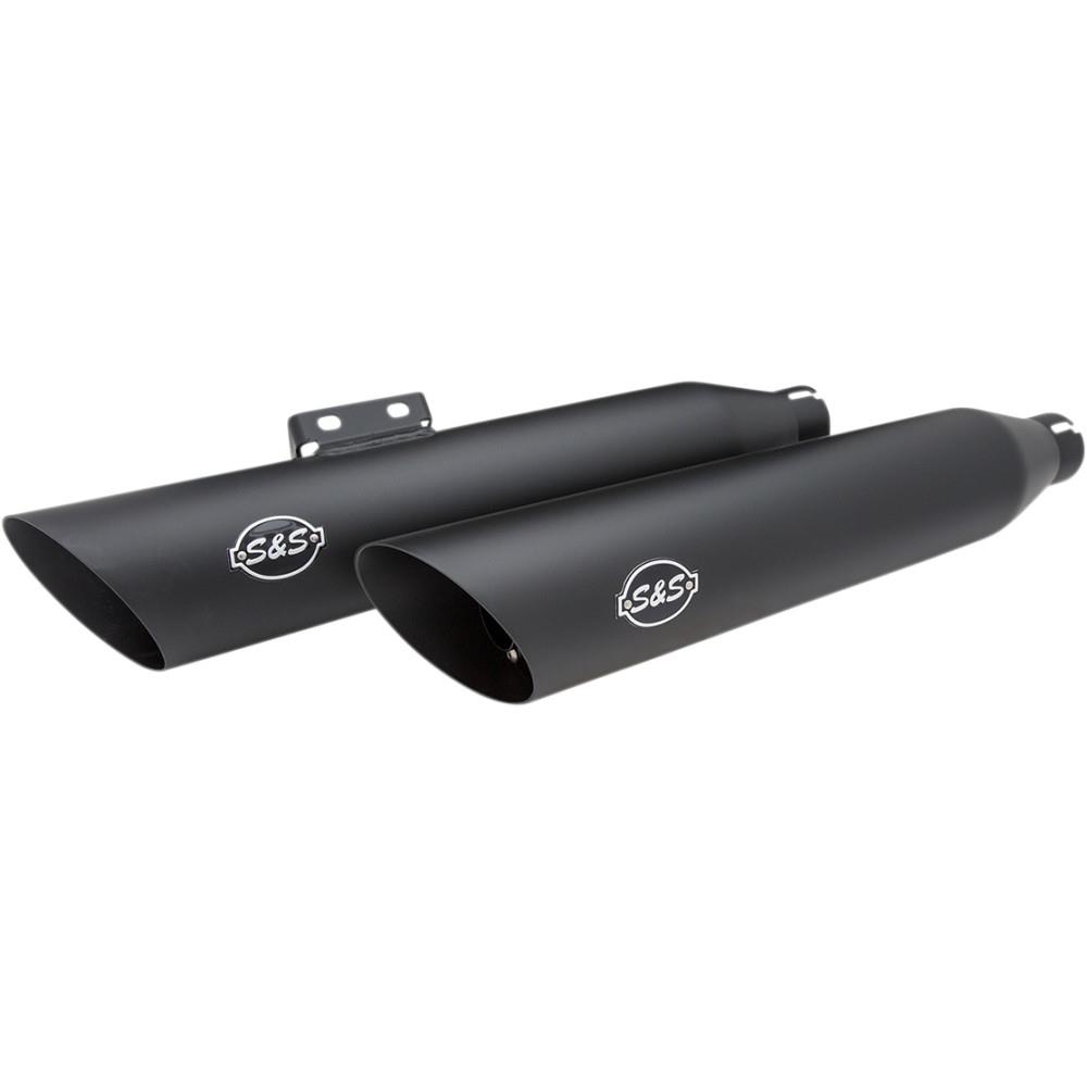 Slash-Cut Mufflers - Race Only - Black Ceramic