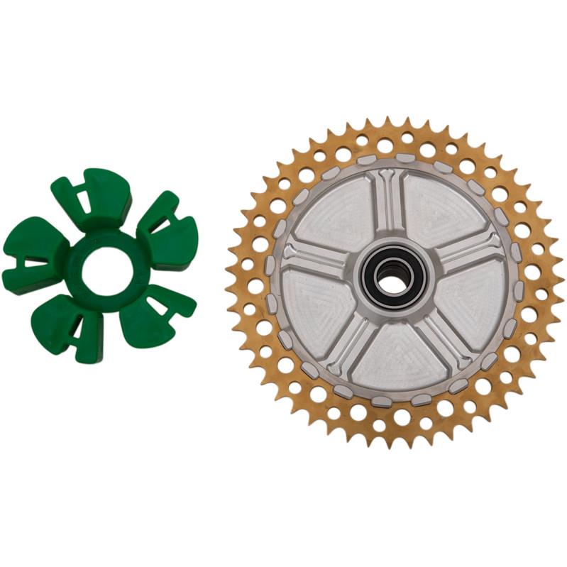 Cush Drive Chain Sprocket with Machined Carrier - 49T - Gold