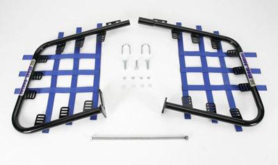 Steel Nerf Bars - Black Bar - Blue Web