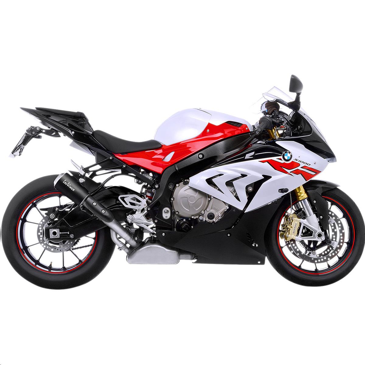 LV-10 Slip-On - Stainless Tailpipe/Black Muffler/Stainless Steel End Cap