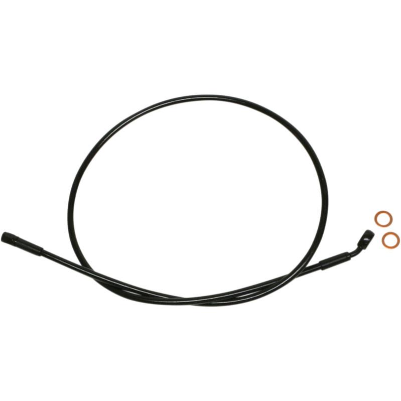 Alternative Length XR Stainless Extreme Response DOT Upper Brake Line - 10mm. 35deg. Banjo - 17in.