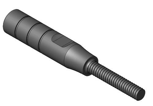 Quick Shifter, Shift Rod D Male/Female M6/M8 - Black Anodized Aluminum