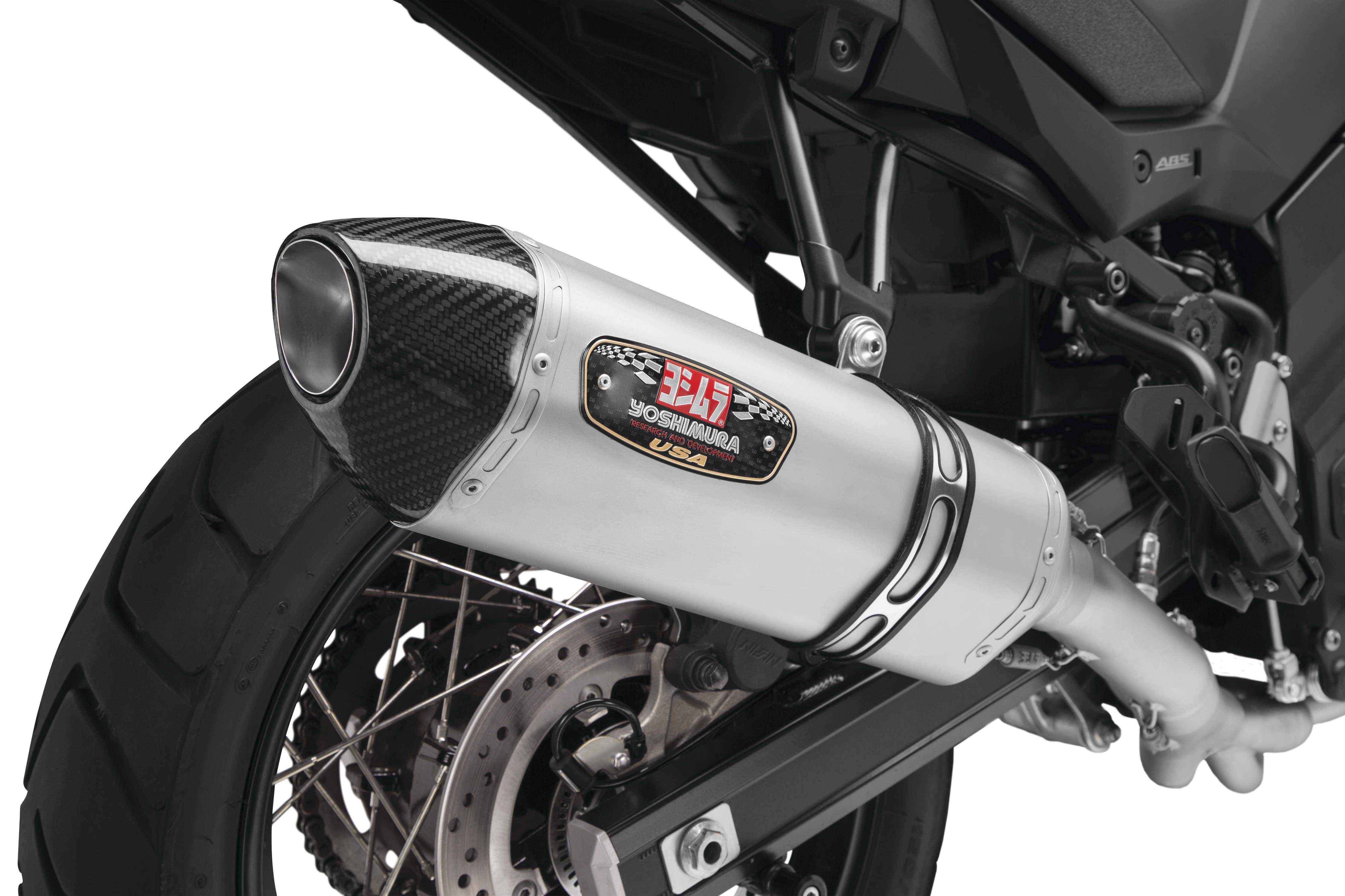 R-77 Race Series 3/4 Exhaust - Stainless Steel Muffler - Carbon Fiber End Cap