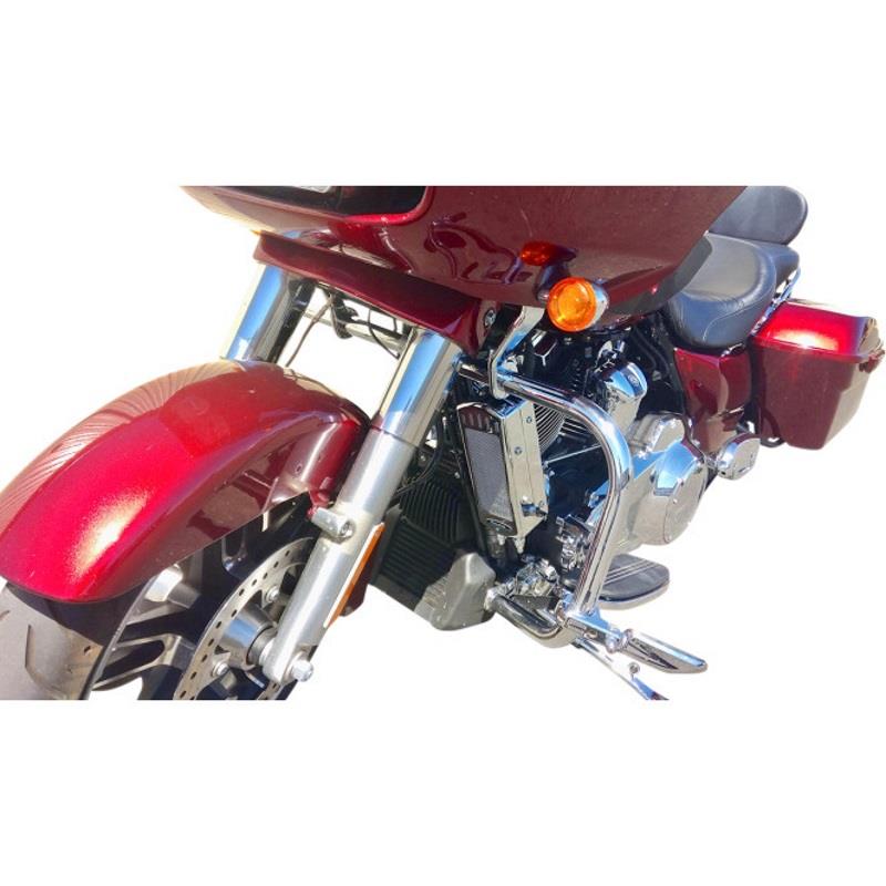 Frame Mounted Oil Cooler Kit - Chrome