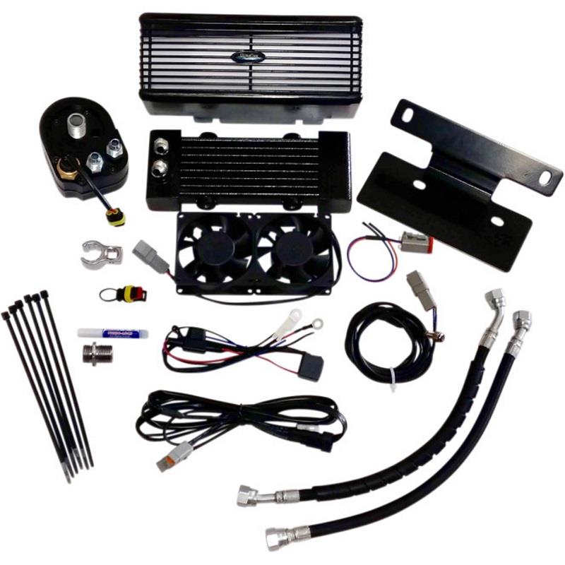Below Regulator Mounted Oil Cooler Kit - Black