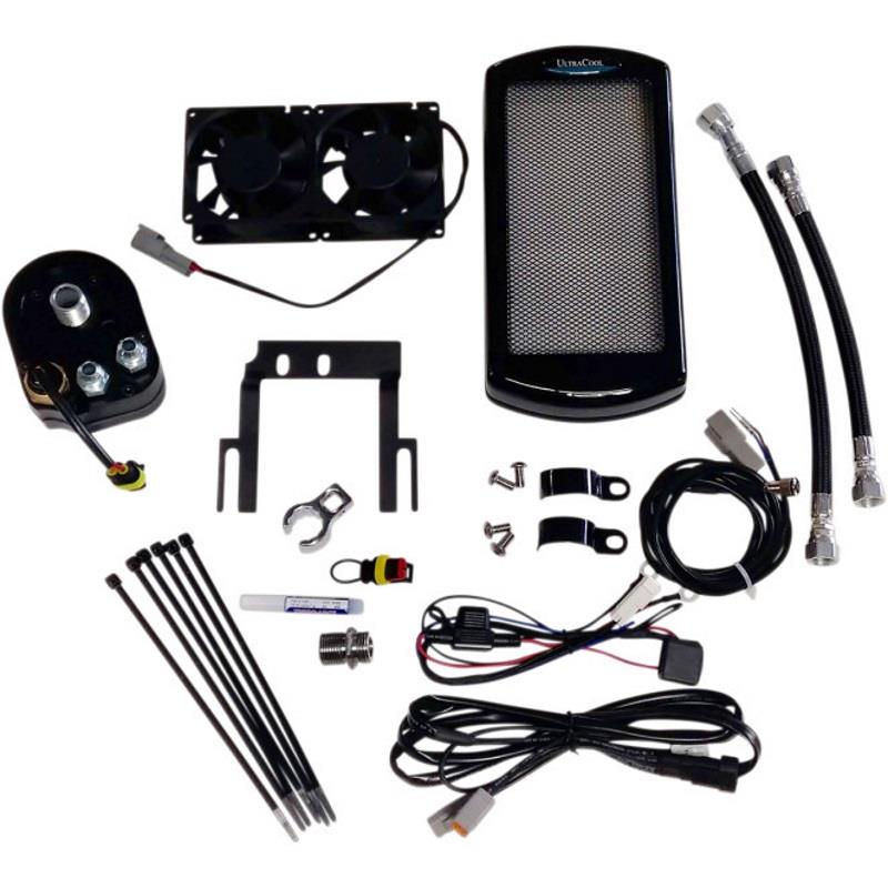 Above Regulator Mounted Oil Cooler Kit - Black