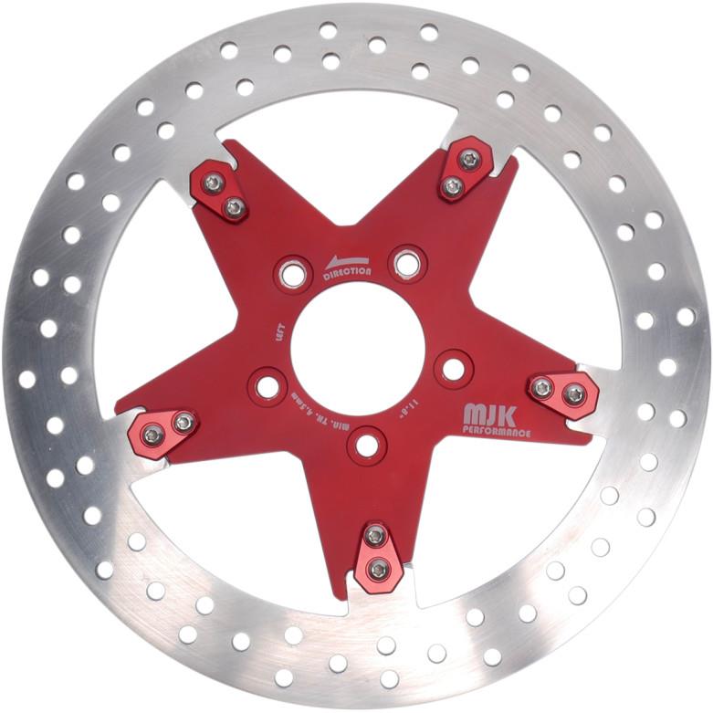 Star 11.8in. Floating Brake Rotor - Red Anodized