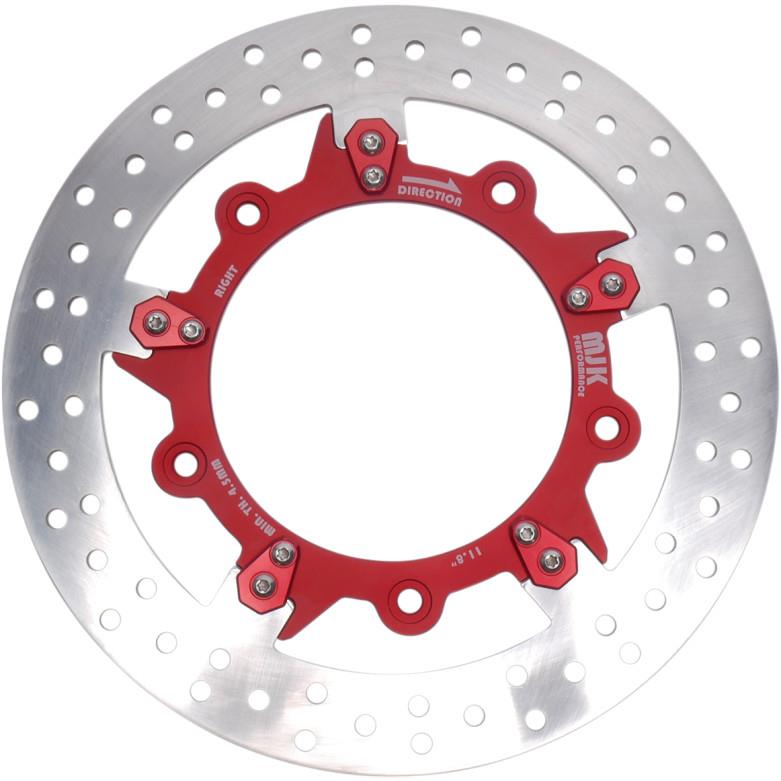 Enforcer 11.8in. Floating Brake Rotor - Red Anodized