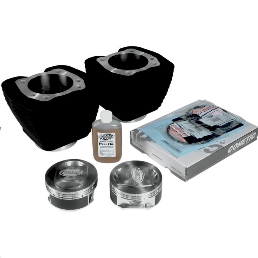 Bolt-On Big Bore Kit - 4.250in. Bore (124in.) - 10.7:1 Compression - Flat-Top Black