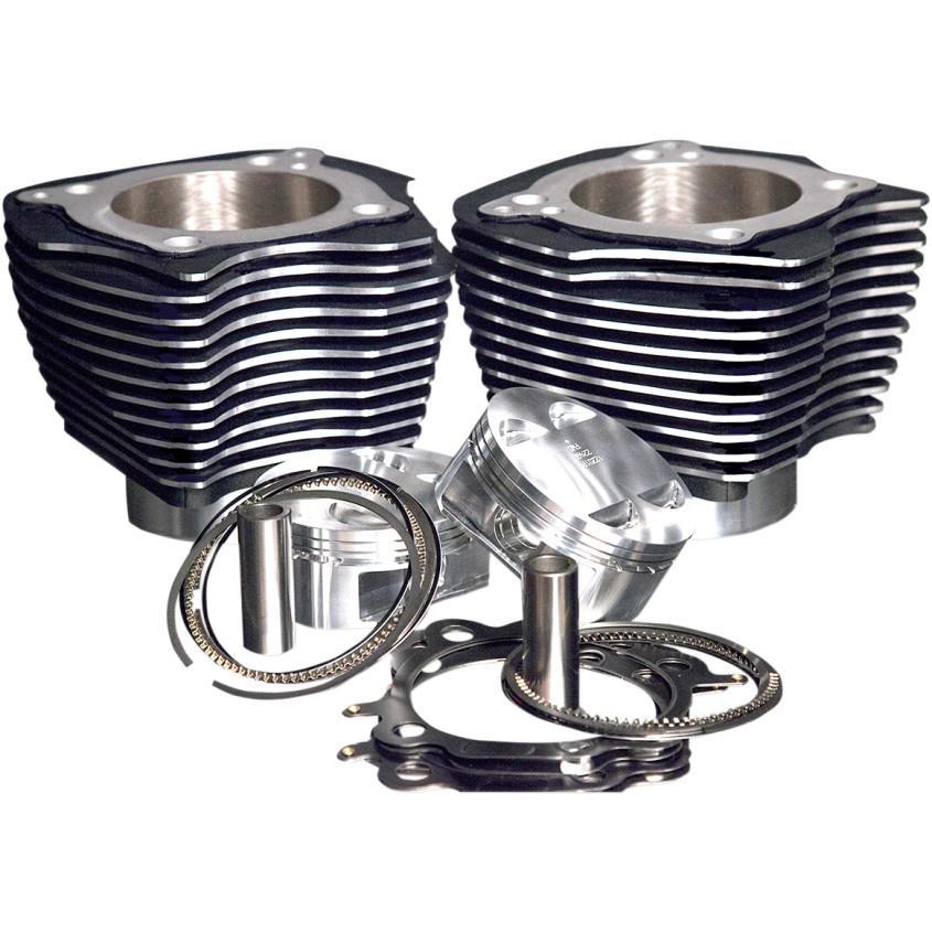 Bolt-On Big Bore Kit - 4.250in. Bore (127in.) - 11.3:1 Compression - Black with Highlighted Fins