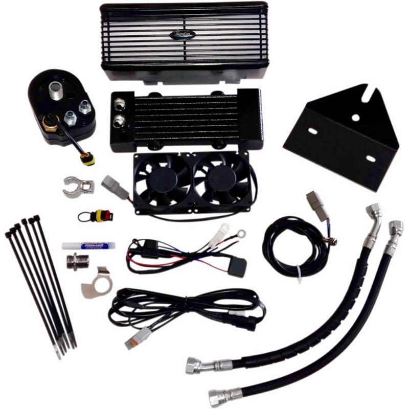 Below Regulator Mounted Oil Cooler Kit - Black
