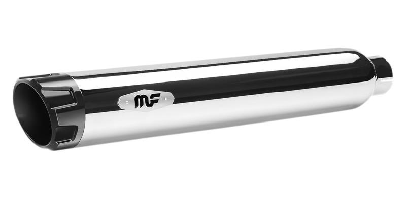 Legacy 3in. Slip-On Muffler - Chrome/Black End Cap