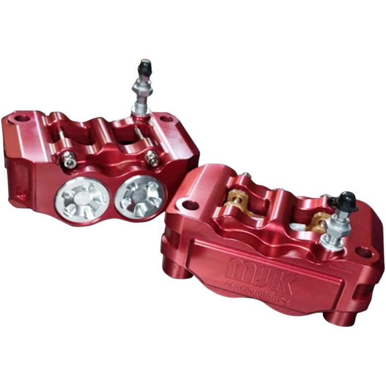 Radial Mount Mono Block Brake Caliper - Left - Red