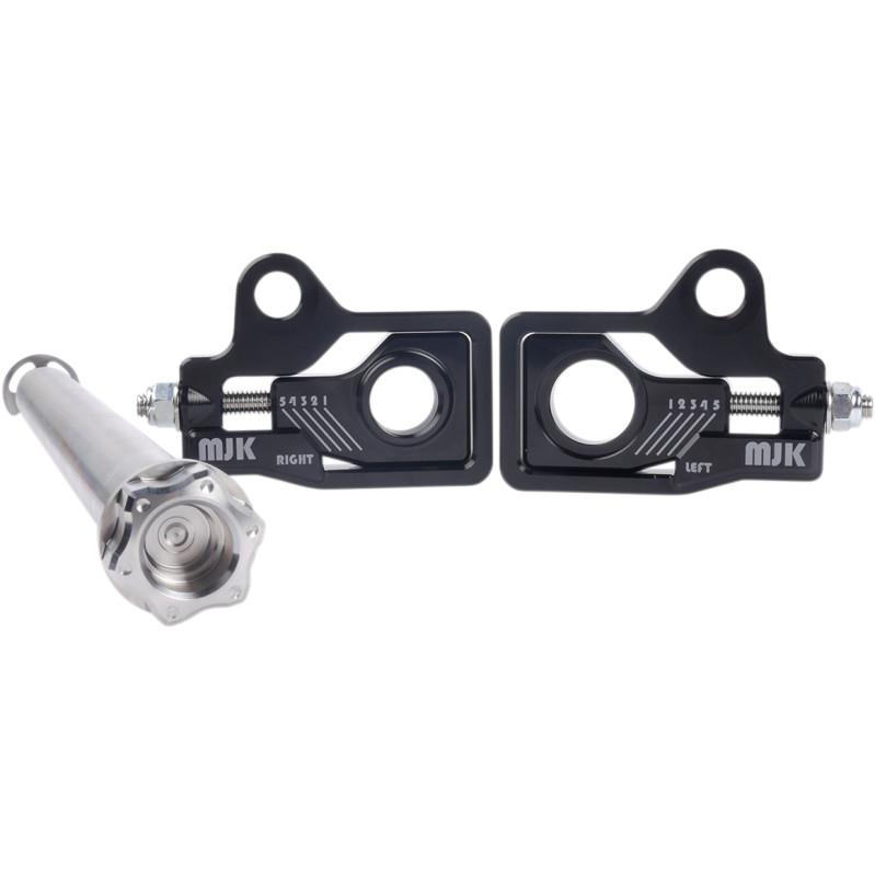Low Profile Rear Axle Adjuster Kit - Black Anodized