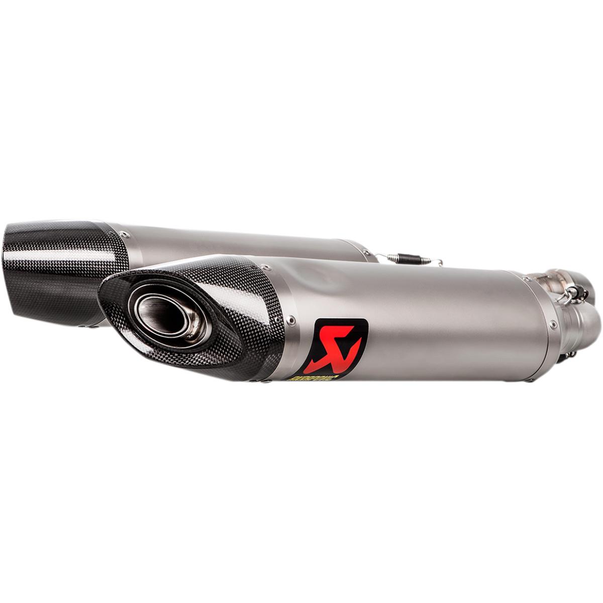 Slip-On Line Dual Exhaust - Titanium Muffler