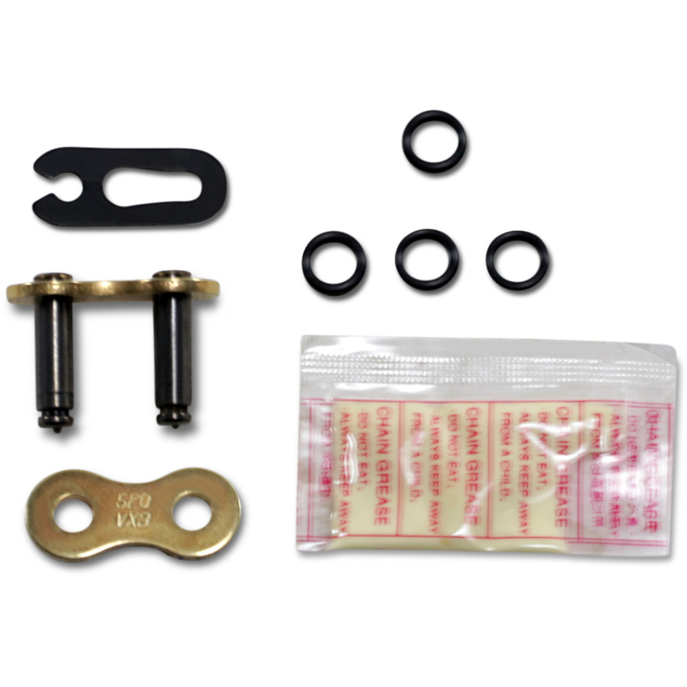 Clip Connecting Link for 520VX3 Pro Street X-Ring V Series Chain - Gold