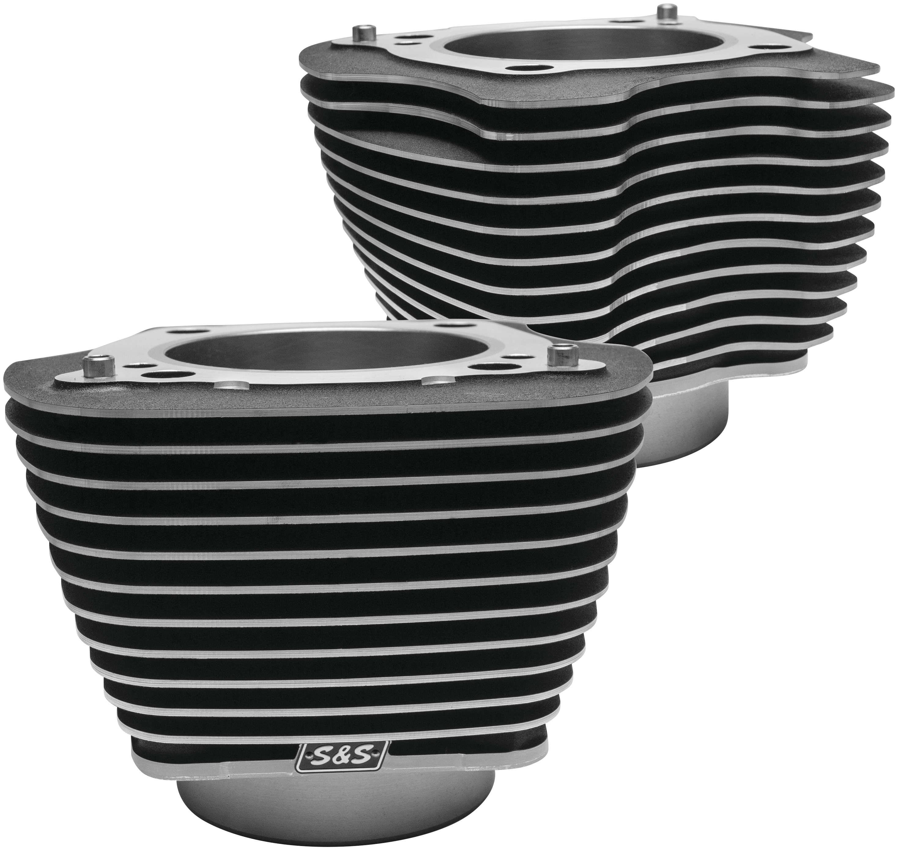 M8 124in. Big Bore Cylinder - 4.250 Bore, Highlighted Fins - Black