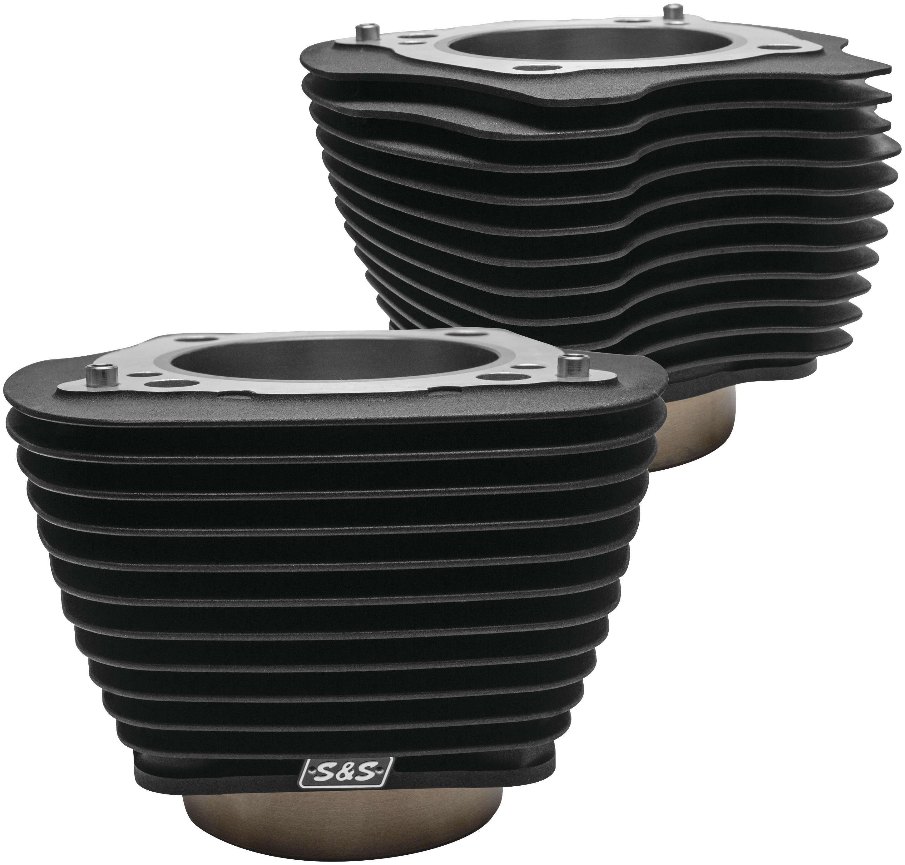 M8 128in. Big Bore Cylinder - 4.250 Bore, Non-Highlighted Fins  - Black