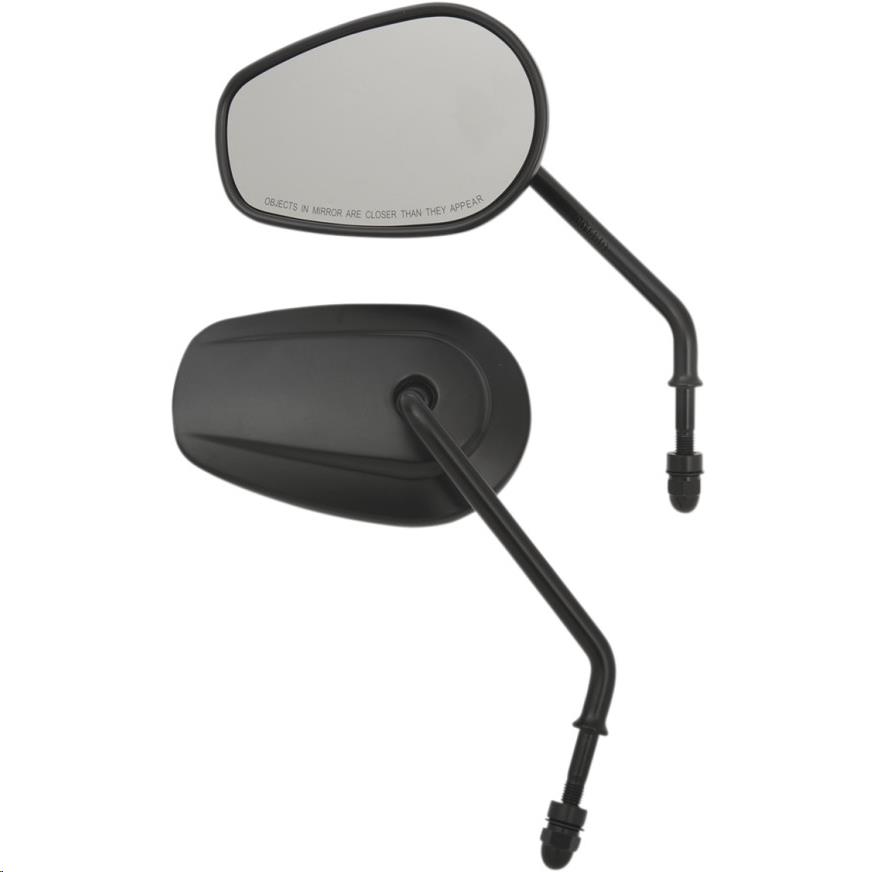 OEM-Style Teardrop Mirror - Long Stem - Matte Black